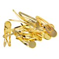 thumbnail image 1 of Broches para el cabello Sunnimix 10Pcs DIY 12 mm Bronce dorado, 1 of 8