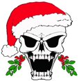 thumbnail image 3 of CafePress - Santa Skull - Women's Dark Pajamas, 3 of 4