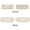 thumbnail image 6 of Right Passenger Side Sun Visor For Toyota Highlander 2008-2013 With Mirror, Replacement OEM 74320-48500-E0-Right-beige, 6 of 6