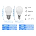 thumbnail image 4 of Bombilla de bola LED G45 de 220V, 3W-7W, alto lumen, luz blanca cálida para lámpara de araña, lámpara de cristal para cocina y baño, 2/10 Uds., 4 of 4