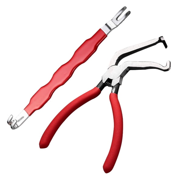 Automotive Electrical Terminal Connector Separator Removal Tool, 2-in-1 Straight & Bent Disconnect Pliers with Non-Slip Grip for Most Vehicles