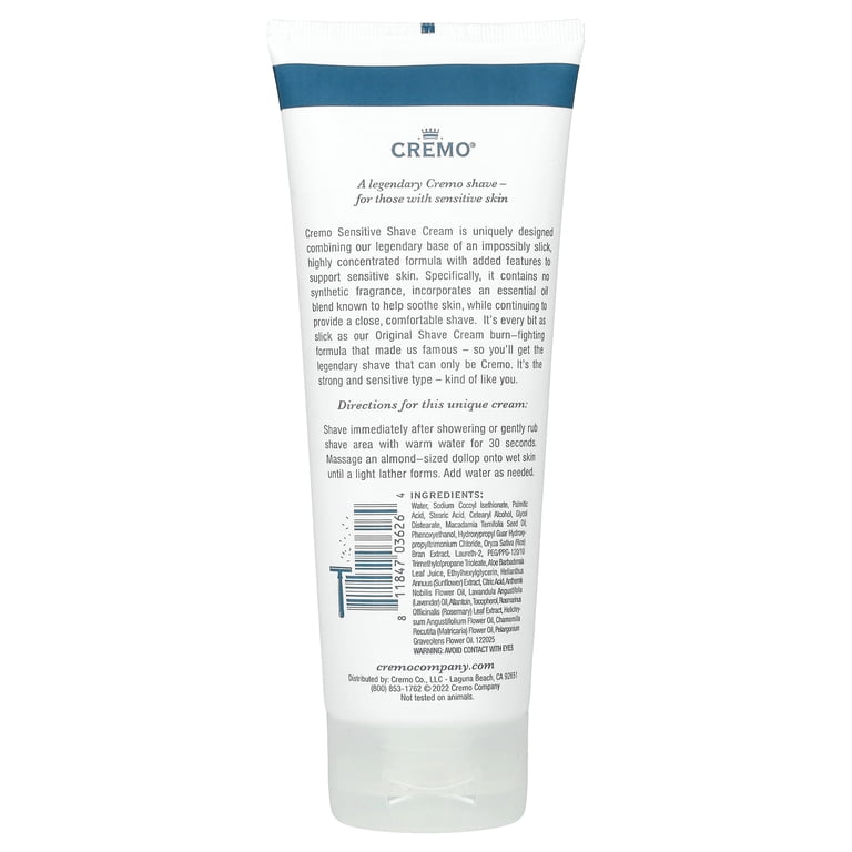 Cremo Sensitive Skin Concentrated Shave Cream, Unscented photo 8