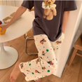 thumbnail image 4 of Pantalones para caminar, pantalones de pijama con dibujos de osos y globos para mujer, pantalones de aire acondicionado para el hogar de primavera y otoño, pantalones casuales sueltos, 4 of 5