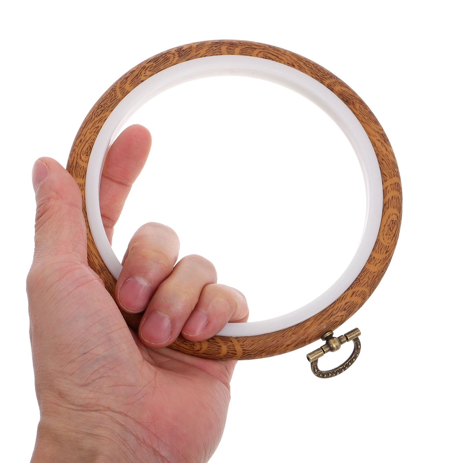 CTIRCHIU 10Pcs Round Embroidery Hoop Frames for DIY Stitching Craft Display in Multi Color Plastic and Metal
