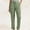 Green, variant on Women Cargo Pant Casual Stretch Elastic Waist Flat Front Straight Leg Long Pants Hem Work Trousers Women Pants Casual Cargo Harem Pant