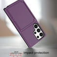 thumbnail image 4 of Dteck for Samsung Galaxy S23 ultra Case, Wallet Card Slots Holder Hybrid Shockproof Rugged Case with Built-in Make-up Mirror for Samsung Galaxy S23 Ultrra, Purple, 4 of 6