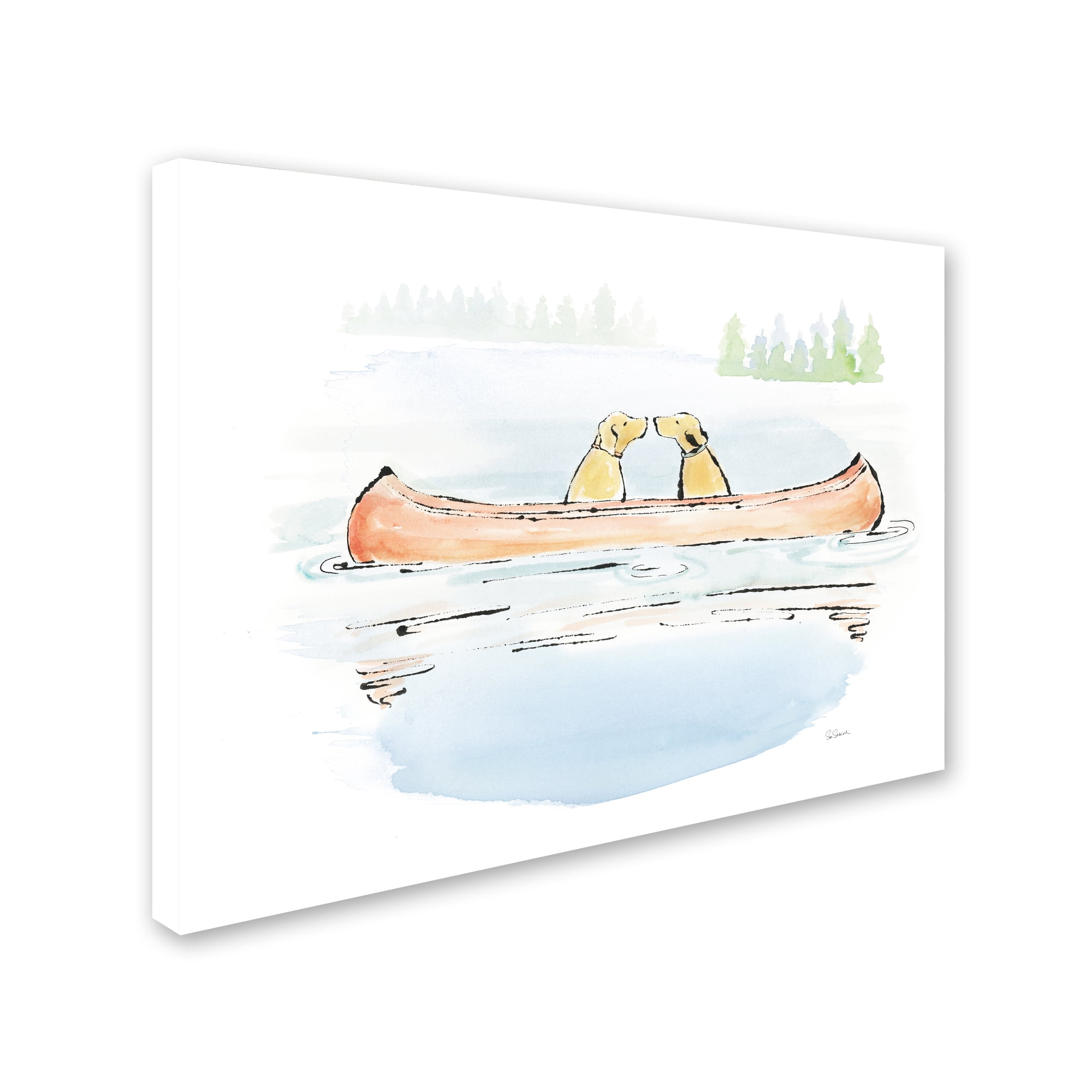 Trademark Fine Art 'Lakeside Days IV' Canvas Art by Sue Schlabach