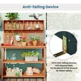 thumbnail image 2 of Jopath 65"Outdoor Potting Bench Table, Patio Workstation, Garden Potting Bench with 4 Storage Shelves and Side Hook for Outdoor Vegetables Flowers and Herbs Natural, 2 of 9
