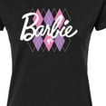 thumbnail image 3 of Barbie - Argyle - Juniors Fitted Graphic T-Shirt, 3 of 5