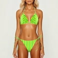 thumbnail image 2 of Womens Swimsuits Sling Trendy Print Summer Casual Separates Tankini Green Womens Bathing Suits S, 2 of 5
