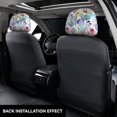 thumbnail image 3 of Kdxio Cactus Pattern Print 2 Piece Car Head Rest Covers Set Auto Front/Rear Seats Headrest Cover Universal Fit Most Cars,Sedan, SUV, 3 of 9