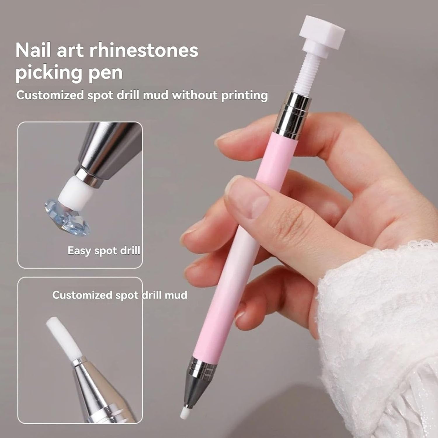 Automatic Refillable Wax Pen, 2026 New Diamond Art Pen Refillable Wax Pen,Diamond Art Pens Tools for Diamond Painting Art Nail DIY Craft