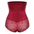 thumbnail image 6 of Womens High Waist Trainer Body Shaper Panties Tummy Control Slimming Seamless Underwear Shapewear Butt Lifter Briefs Red XXL, 6 of 7