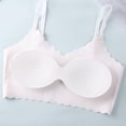 thumbnail image 3 of Teen T-Shirt Bralettes Comfy Padded Cotton Wireless Bras Everyday Underwear Seamless Sports Bras, 8 Years White, 3 of 3