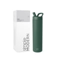 thumbnail image 1 of Botella de agua Simple Modern Mesa de 700 ml con tapa de pajita Forest, 1 of 7