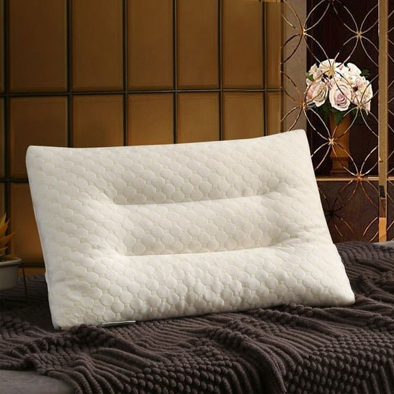 Kabnic Ultra Flat Thin Pillow for Sleeping - Standard Size 19x29 Inches, 2.5" Slim Design, Down Alternative Filling, Hypoallergenic & Breathable, Idel for Back & Stomach Sleepers, White