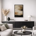 thumbnail image 5 of Framed Canvas Print Beige Black Abstract Wall Art Neutral Modern Decorative for Living Room Bedroom - 16"x24" BLACK, 5 of 8