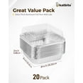 Katbite 8x8 inch (20 Packs) Disposable Aluminum Foil Pans With With