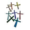 thumbnail image 1 of Decoración de colgante de papel bendecido, decorativo colorido, regalo religioso para , jardín, Pascua, pared exterior., 1 of 7