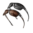 thumbnail image 1 of Lentes De Sol Polarizados Hombres Protección Uv400 2 Piezas Lab.G, negro  marrón, 1 of 4