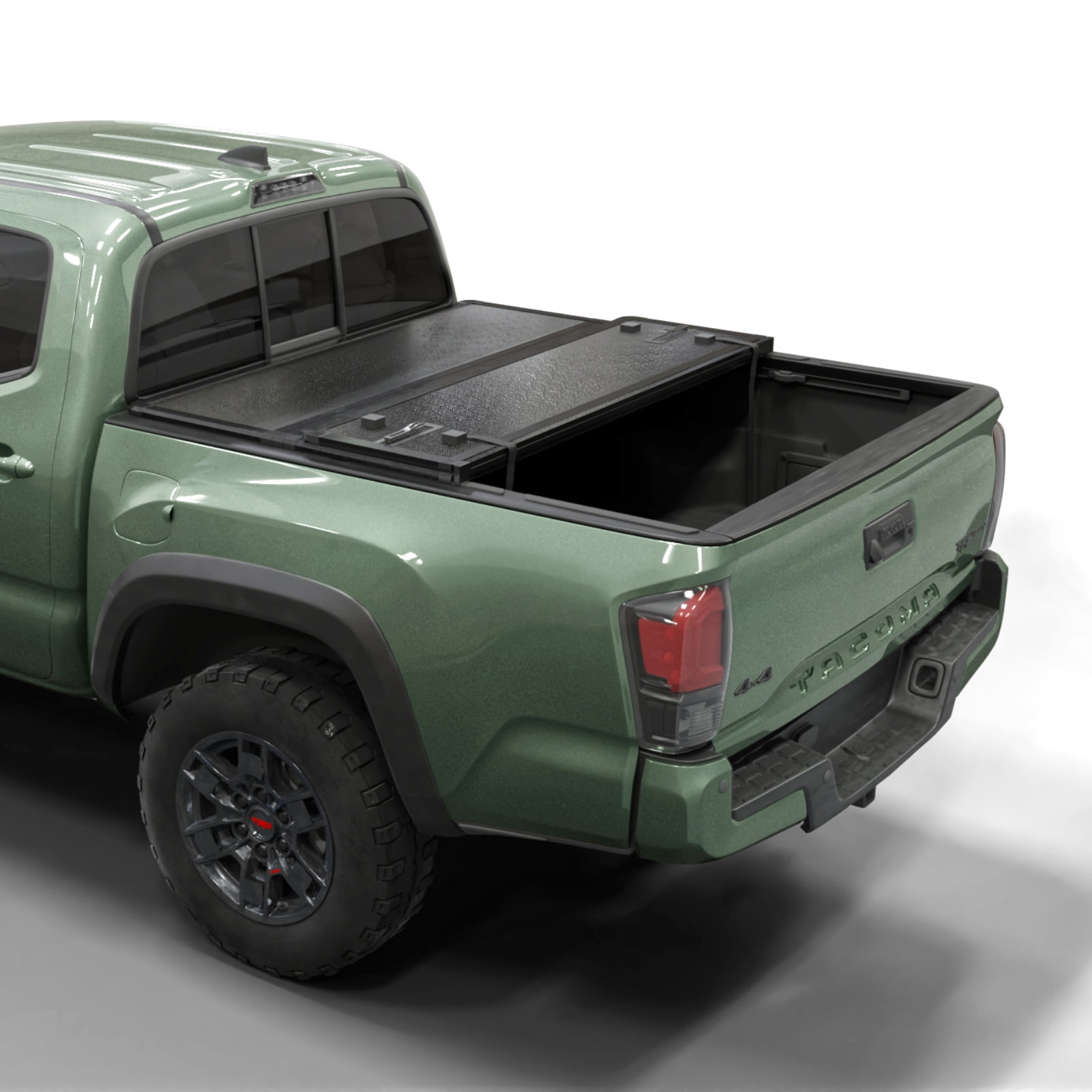 Toptiny Hard Tri-Fold Truck Bed Tonneau Cover Fits 05–15 Toyota Tacoma w/ OE Track System 6'2" Bed waterproof pickup bed topper