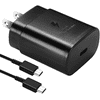 USB C Charger-25W PD Wall Charger Fast Charging for Meizu 17 Pro and 4ft Type C to C Cable - BLACK (US Version With Warranty)