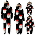 thumbnail image 6 of Jacenvly Family Christmas Pjs Matching Sets Long Sleeve Santa Claus Print Soft Comfort Loungewear Womens Pajamas Hoodlies Casual Fashion Home Wear Festive Sleepwear Sets, 6 of 6
