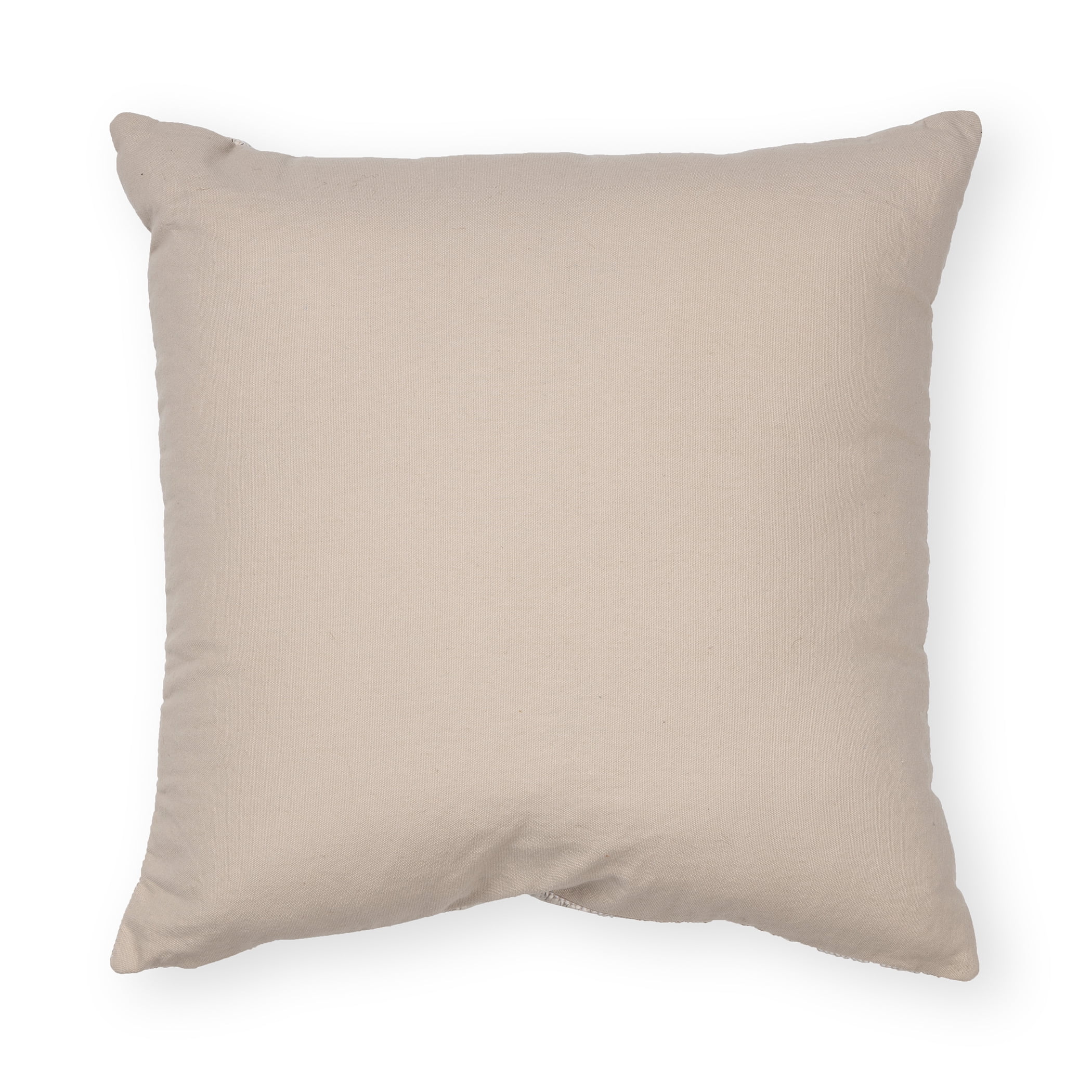 Better Homes & Gardens Chunky Tonal Stripe Pillow, 20" x 20", Square, Ivory, 1 per Pack