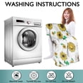 thumbnail image 6 of White Sunflower Butterfly Sun Pattern Wearable Oversized Blanket,Wearable Blanket Hoodie for Adults,Cozy Hooded Blankets with Super Pockets,Super Warm Fuzzy Pullover for Women & Men, 6 of 6
