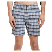 Onia Calder Swim Short multi plaid deep sky size XL MSRP $145