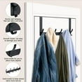 thumbnail image 3 of Over The Door Hooks, Door Hanger Hooks for Hanging, No Assembly Required Large Over The Door Towel Rack with 6 Hooks, Coat Rack Hat Rack Over The Door Organizer, 3 of 7