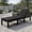 Black & Turquoise, variant on Resenkos Outdoor Chaise Lounge Chair, Patio Rattan Lounge Chair Chaise Couch Cushioned Height Adjustable-White, Portable Recliner for Lawn Garden Beach Yard, White