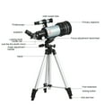 thumbnail image 3 of Telescope Telescope For Kids Astronomical Telescope For Adults Children Profession Refractor Telescope 400mm Focal Length High Magnification Telescope For Beginners Gift 150X, 3 of 9