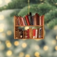 thumbnail image 2 of HOT Sale！Book Christmas Ornaments Personalized,Acrylic Book Christmas Ornaments,Book Christmas Tree Ornaments,Booklovers Ornaments,Book Christmas Decoration for Book Club Family Friends, 2 of 4
