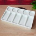 thumbnail image 5 of 10-Well Rectangular Shape Porcelain Ceramic Watercolor Leak Proof Painting (White), 5 of 5