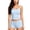 Light Blue, variant on Jowdiw Women Pajama Set Polka Dot Print Cami Shorts Set Drawstring Lounge Sleepwear Two Piece Home Wear