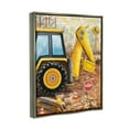 thumbnail image 4 of Stupell Industries Construction Site Painting Transportation Painting Gray Floater Framed Art Print Wall Art, 25 x 31, 4 of 10