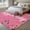 Dark Pink, variant on Round Area Rugs Collection 3 Ft, Yellow Birthday Non-Slip Residential Carpet, Colorful Confetti Ribbons Polka Dots Classroom Indoor Crawling Mats Doormat Runner Rugs Play Mat for Bedroom