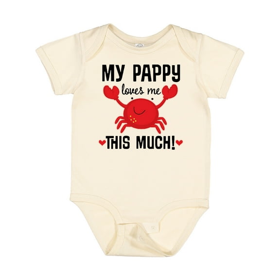 Inktastic My Pappy Loves Me Boys or Girls Baby Bodysuit