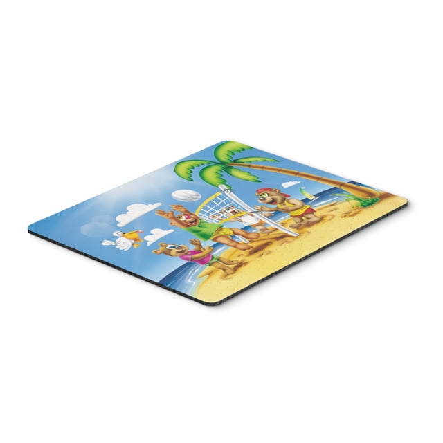 "Caroline's Treasures Bears Playing Volleyball Mouse Pad, Hot Pad o Trivet, multicolor (APH0373MP)" Caroline's Treasures APH0373MP