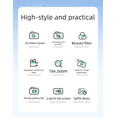 thumbnail image 3 of OceAura 1080P Digital Camera 50MP 16X Digital Zoom Compact Point and Shoot Camera Portable Small Camera Starter Camera for Teens Students Boys Girls Seniors, 3 of 9