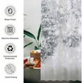 thumbnail image 4 of 72x72 inch Christmas Shower Curtain Set Natural Winter Forest Snowflake Snowfall Bathroom Curtain Durable Waterproof Fabric Bathtub Sets Home Decor, 4 of 5