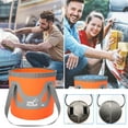 thumbnail image 4 of Collapsible Bucket, 3 Gallons Multifunctional Portable Collapsible Fishing Bucket -Wash Basin Folding Bucket - Space Saving Water Bucket for House Cleaning, 4 of 4