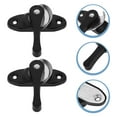 thumbnail image 2 of 2 Sets of Universal Window Sash Lock for Home Security Black PVC Sliding Window Lock 6.5 Inches, 2 of 8