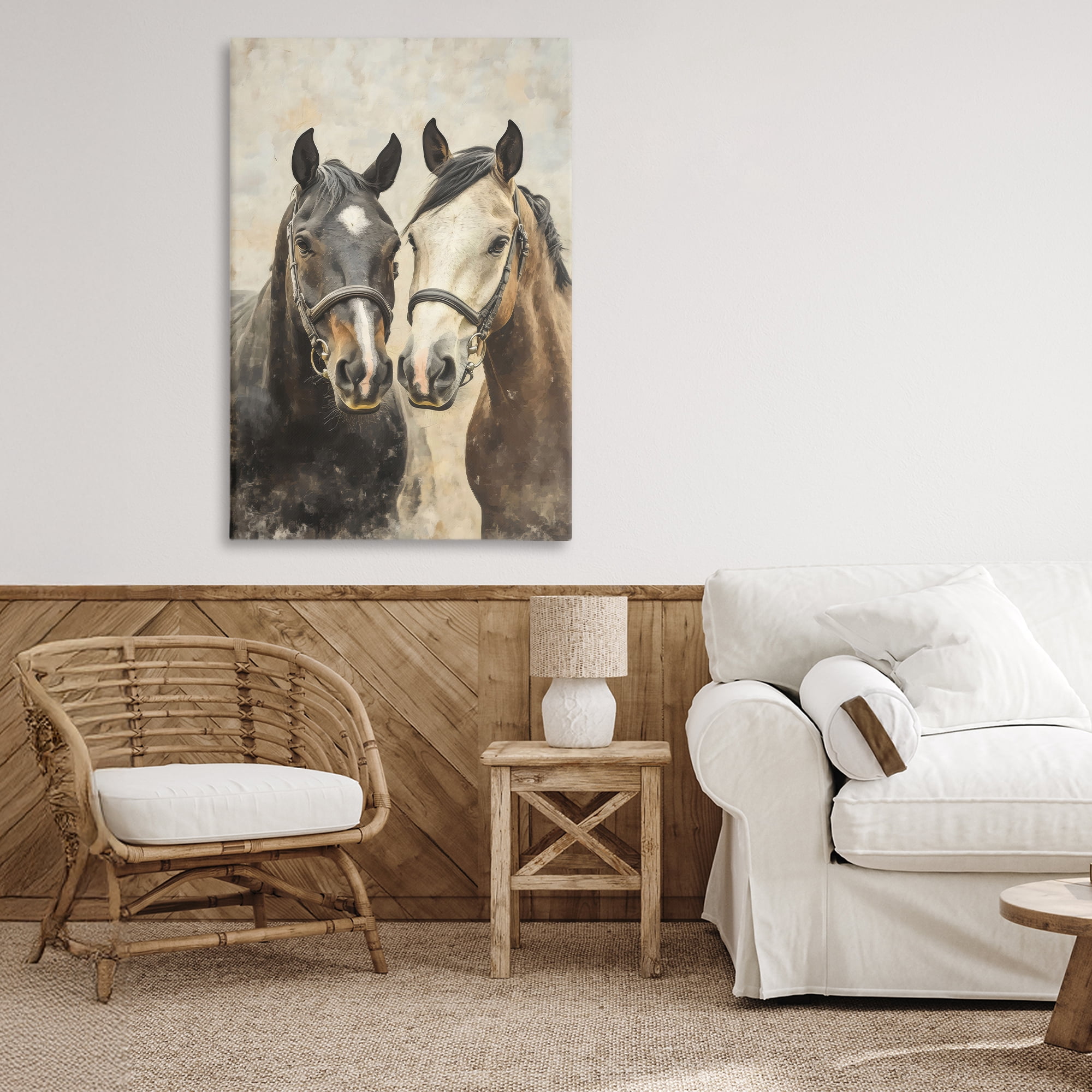 Stupell Industries Pair of Horses in Harmony Canvas Wall Art, design by Creative Studio