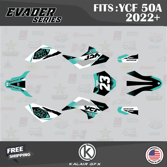 Kalair GFX Graphics Kit for Ycf 50A (2022-2023) Evader Series
