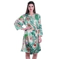 thumbnail image 1 of Moomaya Kimono Imprimé pour Femmes Robe de Mariée en Satin Soie Vêtements de Détente, 1 of 7