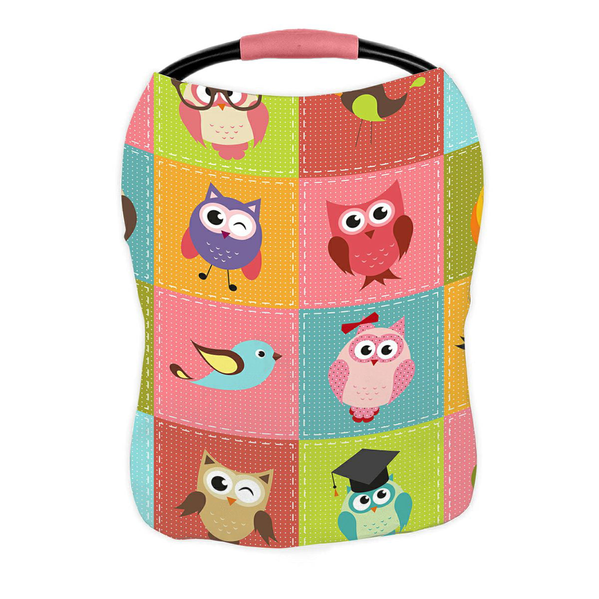 ABPHQTO Owl Leaves Nursing Cover Baby Breastfeeding Infant Feeding Cover Baby Car Seat Cover Infant Stroller Cover Carseat Canopy Breathable 