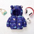 thumbnail image 5 of YTDSCS Boys Girls Winter down Cotton Coats for Kids Baby Light Puffer Padded Jacket Ear Hooded Toddler Fall Warm Outerwear for 1-7 Years Old, 5 of 9