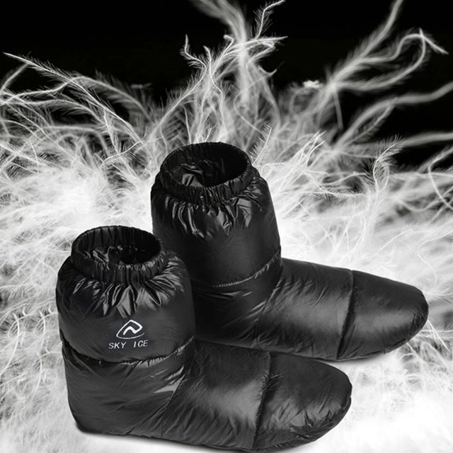 Botas de plumón Botas aisladas impermeables Zapatos de invierno para el hogar Mujeres Hombres Calentador de pies